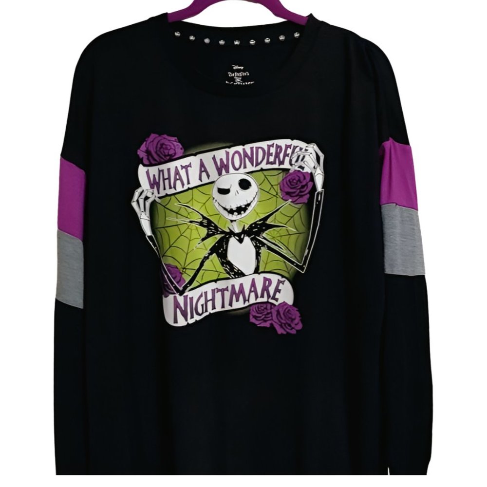 Disney What a Wonderful Nightmare Before Christmas Sleep Shirt Women's Size XL